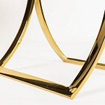 Кофейный столик на подстолье золотого цвета Noelle варинант исполнения - 5 | Loft Concept в Рязани