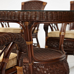 Комплект обеденный из ротанга Eloise grand варинант исполнения - 13 | Loft Concept в Рязани