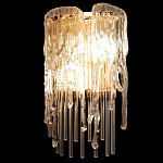 Бра с эффектом стекающего стекла и прозрачными трубками Textured Glass варинант исполнения - 5 | Loft Concept в Рязани