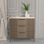 Комод коричневый с 3-мя ящиками на 4-х ножках Harper Line варинант исполнения - 1 | Loft Concept в Рязани