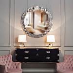 Настольная лампа с кремовым абажуром на граненном основании Crystal Facets варинант исполнения - 2 | Loft Concept в Рязани