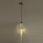 Подвесной светильник с плафоном в форме капли Crystal Transparent Drop варинант исполнения - 5 | Loft Concept в Рязани