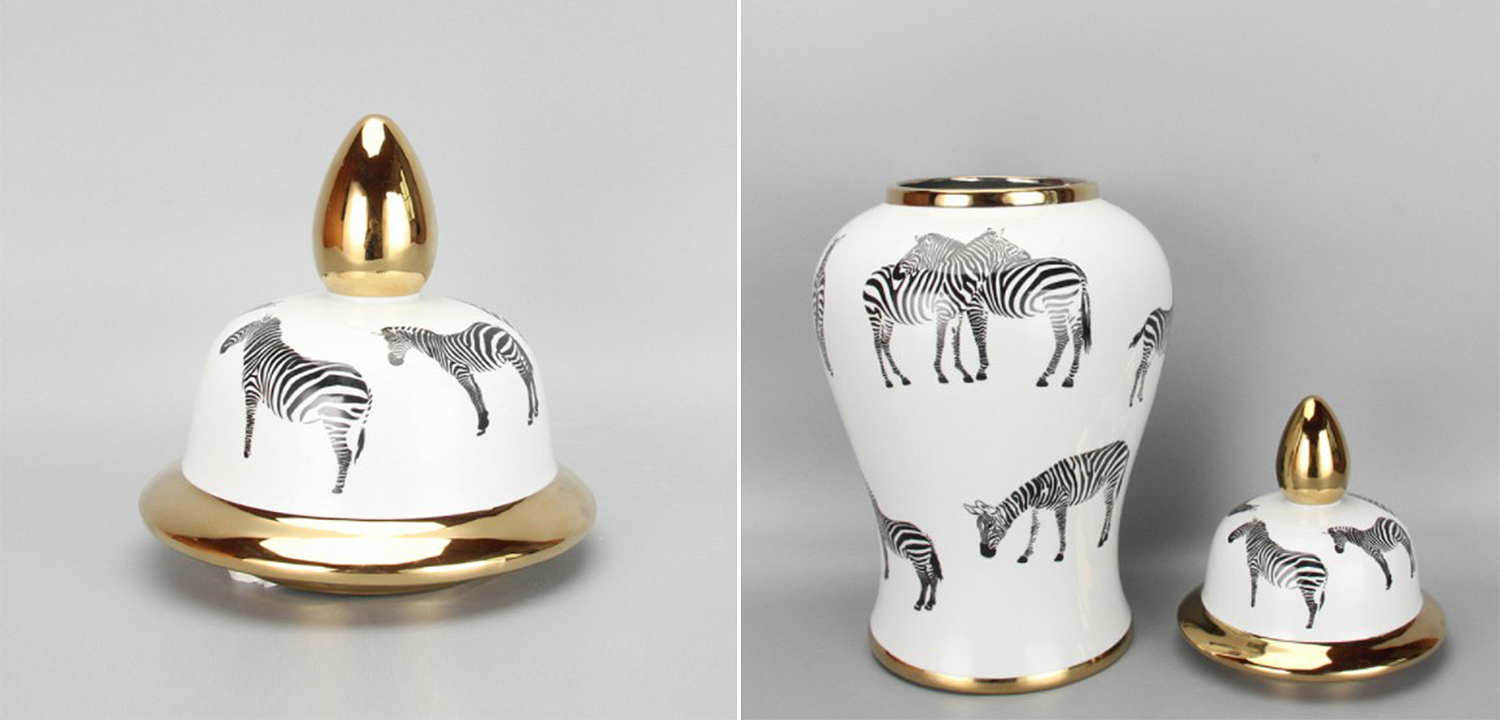Ваза White Vase Zebra Ваза White Vase Zebra - Loft-Concept в Рязани