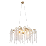 Люстра c подвесками из прозрачного хрусталя Диаметр 85 см FAIRYTREE Light варинант исполнения - 1 | Loft Concept в Рязани