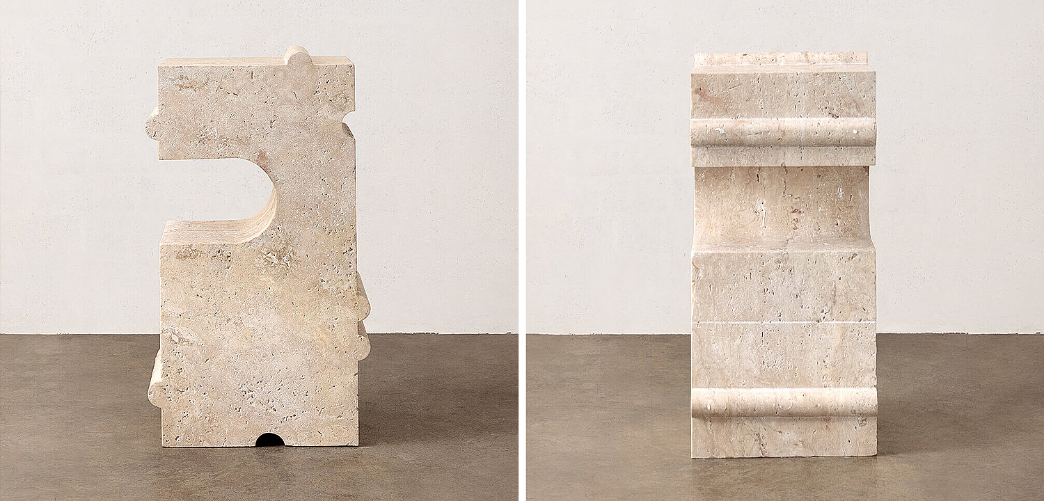 Приставной стол Hume Stone Side Table дизайн Kelly Wearstler Приставной стол Hume Stone Side Table дизайн Kelly Wearstler - Loft-Concept в Рязани