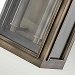 Настенный фонарь прямоугольной формы цвета состаренная латунь с двумя лампами Hinkley варинант исполнения - 3 | Loft Concept в Рязани