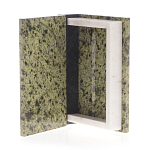 Шкатулка в виде книги из натурального камня змеевик Stone Casket варинант исполнения - 3 | Loft Concept в Рязани