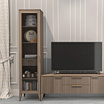 Витрина левая 1-дверная с ящиком и 5-ю полками Harper Line варинант исполнения - 3 | Loft Concept в Рязани