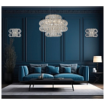 Люстра круглая с россыпью хрусталя Perfection of Diamonds варинант исполнения - 3 | Loft Concept в Рязани