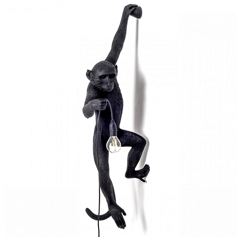 БРА SELETTI MONKEY LAMP HANGING VERSION Black Черный БРА SELETTI MONKEY LAMP HANGING VERSION Black Черный в Рязани | Loft Concept