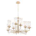 Люстра с 9-ю цилиндрическими стеклянными плафонами Jeanette варинант исполнения - 2 | Loft Concept в Рязани