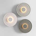 Бра круглое Soft Halo серый варинант исполнения - 5 | Loft Concept в Рязани