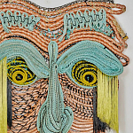 Арт-Объект из нитей Абстрактный портрет Joana Schneider  варинант исполнения - 1 | Loft Concept в Рязани