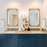 Зеркало прямоугольной металлической рамой с эффектом состаривания Accommodation варинант исполнения - 1 | Loft Concept в Рязани