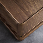 Прикроватный деревянный столик с 2-мя ящиками Moon Walnut Furniture варинант исполнения - 4 | Loft Concept в Рязани