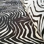 Мебельная ткань Шенилл черно-белый принт 140 см T3-1 варинант исполнения - 2 | Loft Concept в Рязани