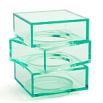 Стол журнальный в форме кубов Acrylic Furniture Lumina Mint Breeze варинант исполнения - 1 | Loft Concept в Рязани