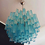 Дизайнерская люстра Blue Lagoon glass бирюзовое стекло  варинант исполнения - 3 | Loft Concept в Рязани