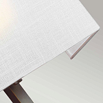 Бра с прямоугольным тканевым абажуром белого цвета Feiss варинант исполнения - 8 | Loft Concept в Рязани