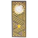 Часы подарочные настольные в виде погона Генерала из натурального камня Змеевик Gold Military Clock варинант исполнения - 4 | Loft Concept в Рязани