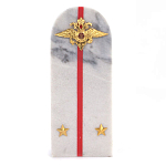 Сувенир Погон МВД из натурального камня мрамор Souvenir Epaulets варинант исполнения - 1 | Loft Concept в Рязани