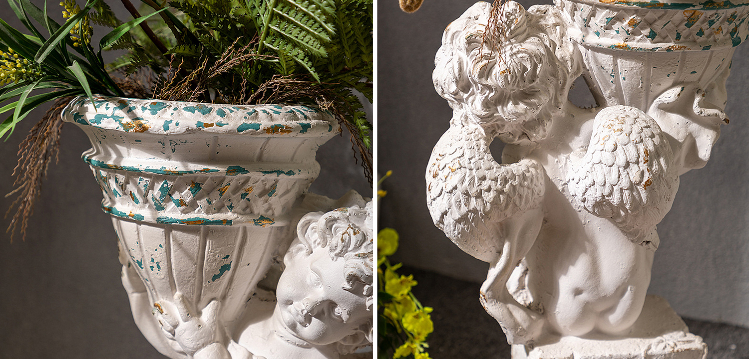 Кашпо Angel with Flowerpot Provence Кашпо Angel with Flowerpot Provence - Loft-Concept в Рязани