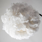 Изогнутый торшер с декором в виде перьев Plumage White Floor Lamp варинант исполнения - 3 | Loft Concept в Рязани