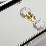 Тумбочка зеркальная с ящиком Mirror Chrome Cabinet варинант исполнения - 4 | Loft Concept в Рязани