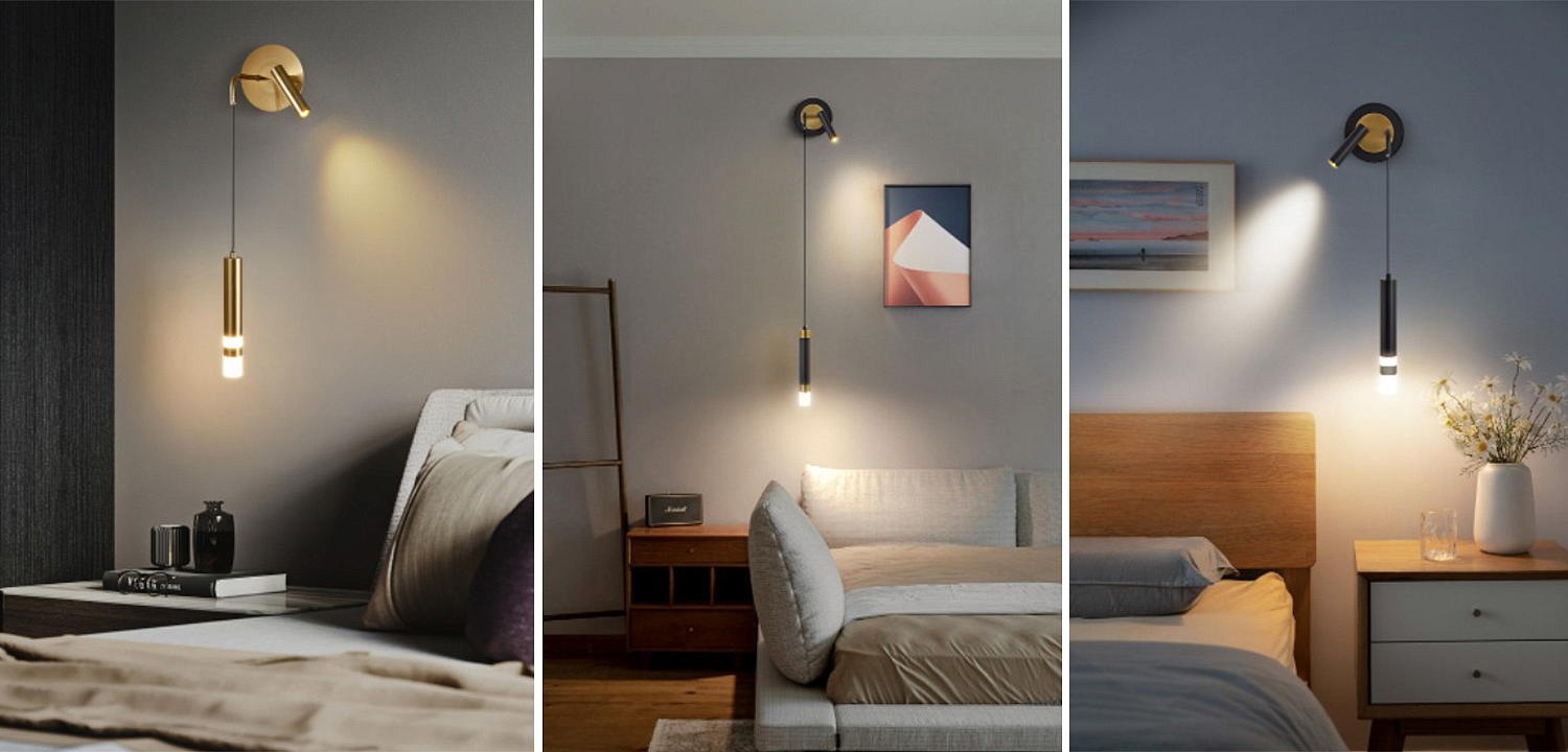 Бра-спот с подвесным светильником Spot Sconce Hanging Lamp Бра-спот с подвесным светильником Spot Sconce Hanging Lamp - Loft-Concept в Рязани