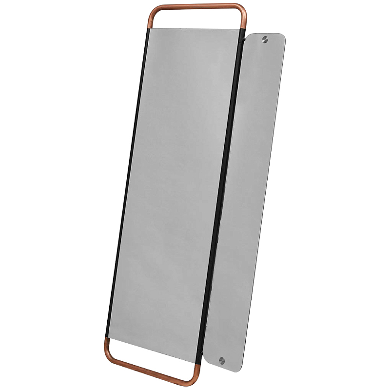 Напольное зеркало Copper Black Functional Mirror Черный Медь Зеркало в Рязани | Loft Concept 