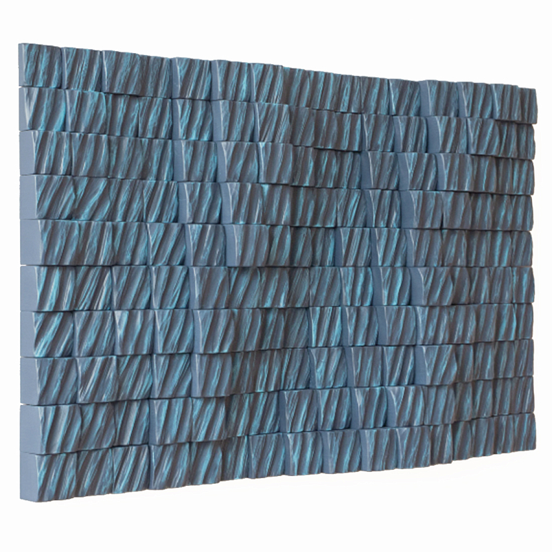 Рельефная скульптура Relief Sculpture Radial Shapes Голубой в Рязани | Loft Concept 