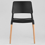 Пластиковый стул на ножках из массива бука Ferret Black 4 шт варинант исполнения - 2 | Loft Concept в Рязани
