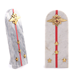 Сувенир Погон МВД из натурального камня мрамор Souvenir Epaulets варинант исполнения - 4 | Loft Concept в Рязани