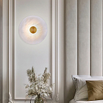 Бра светодиодный с мраморным рассеивателем латунь варинант исполнения - 3 | Loft Concept в Рязани