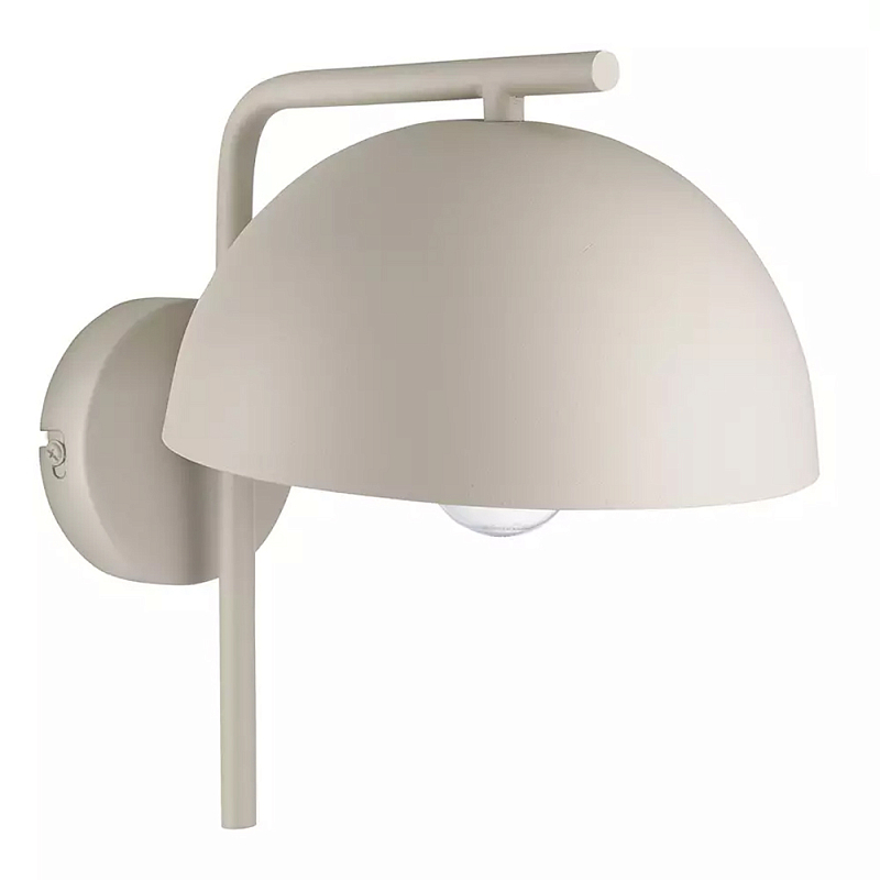 Бра бежевое с полукруглым плафоном Beige Wall Lamp Бежевый Бра бежевое с полукруглым плафоном Beige Wall Lamp Бежевый в Рязани | Loft Concept