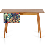 Письменный стол с принтом на ящиках Elise Desk варинант исполнения - 6 | Loft Concept в Рязани