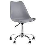 Офисный стул на металлическом основании EGGERY Grey пластик варинант исполнения - 1 | Loft Concept в Рязани
