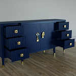 Большой Комод-буфет Elsa Dreams Blue с ящиками варинант исполнения - 1 | Loft Concept в Рязани