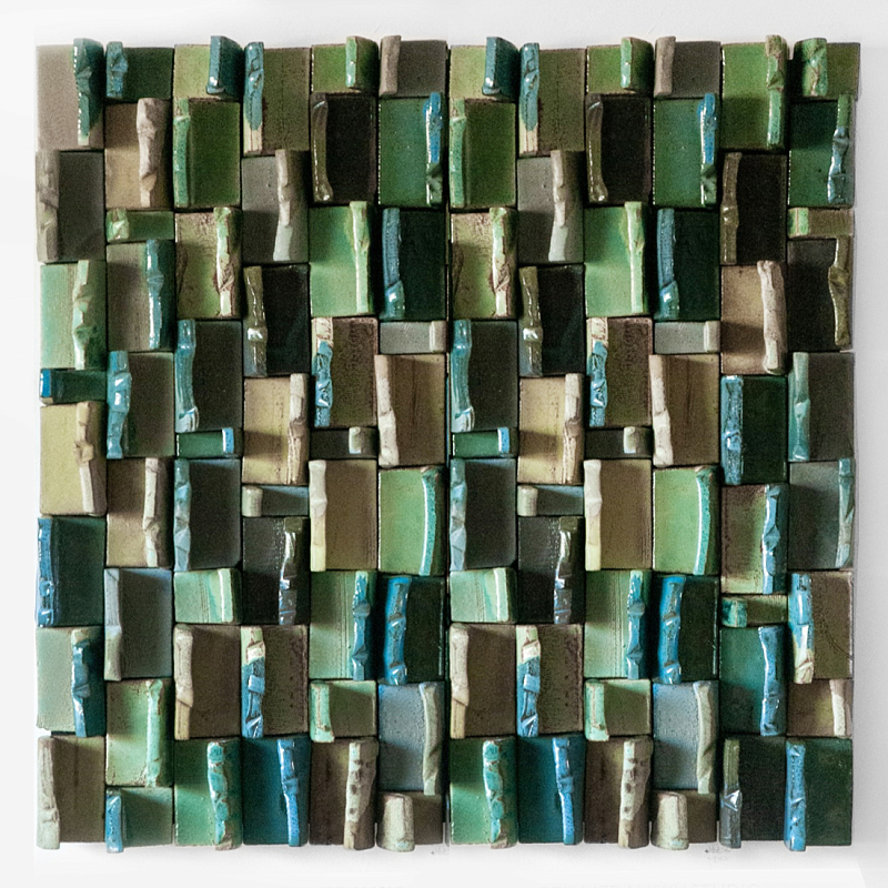 Абстрактное Объемное Панно Travers Green Зеленый в Рязани | Loft Concept 