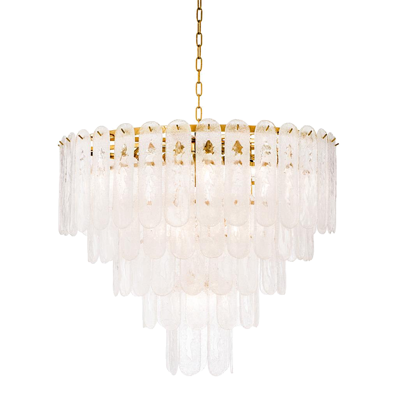 Люстра Chandelier Riveria Золотой Прозрачный Люстра Chandelier Riveria Золотой Прозрачный в Рязани | Loft Concept