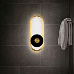 Бра с овальной рамой цвета латунь Midnight Orbit варинант исполнения - 5 | Loft Concept в Рязани