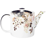 Чайный сервиз из фарфора с цветочным принтом на 6 персон 14 предметов Garden Whisper Porcelain Set  варинант исполнения - 1 | Loft Concept в Рязани