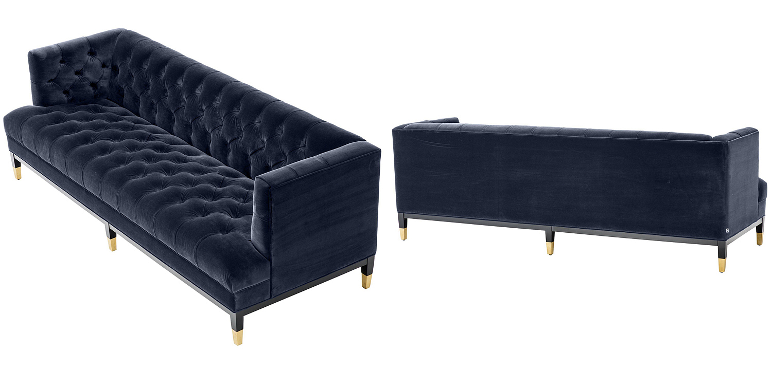 Диван Eichholtz Sofa Castelle midnight blue Диван Eichholtz Sofa Castelle midnight blue - Loft-Concept в Рязани