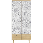 Шкаф с принтом Cotton варинант исполнения - 2 | Loft Concept в Рязани