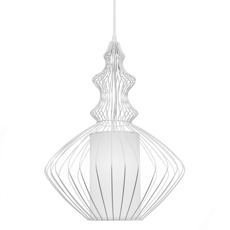 Подвесной светильник Wire Dream Pendant 2 Белый Белый Подвесной светильник Wire Dream Pendant 2 Белый Белый в Рязани | Loft Concept