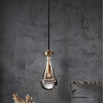 Подвесной светильник в форме капли с прозрачным стеклянным плафоном Dribble варинант исполнения - 1 | Loft Concept в Рязани