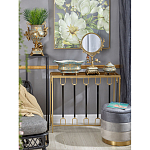 Шкатулка голубого цвета с золотым растительным узором Eden Garden варинант исполнения - 2 | Loft Concept в Рязани