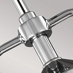 Подвесной светильник цвета хром с рифленым стеклянным цилиндрическим плафоном в современном стиле Feiss варинант исполнения - 4 | Loft Concept в Рязани