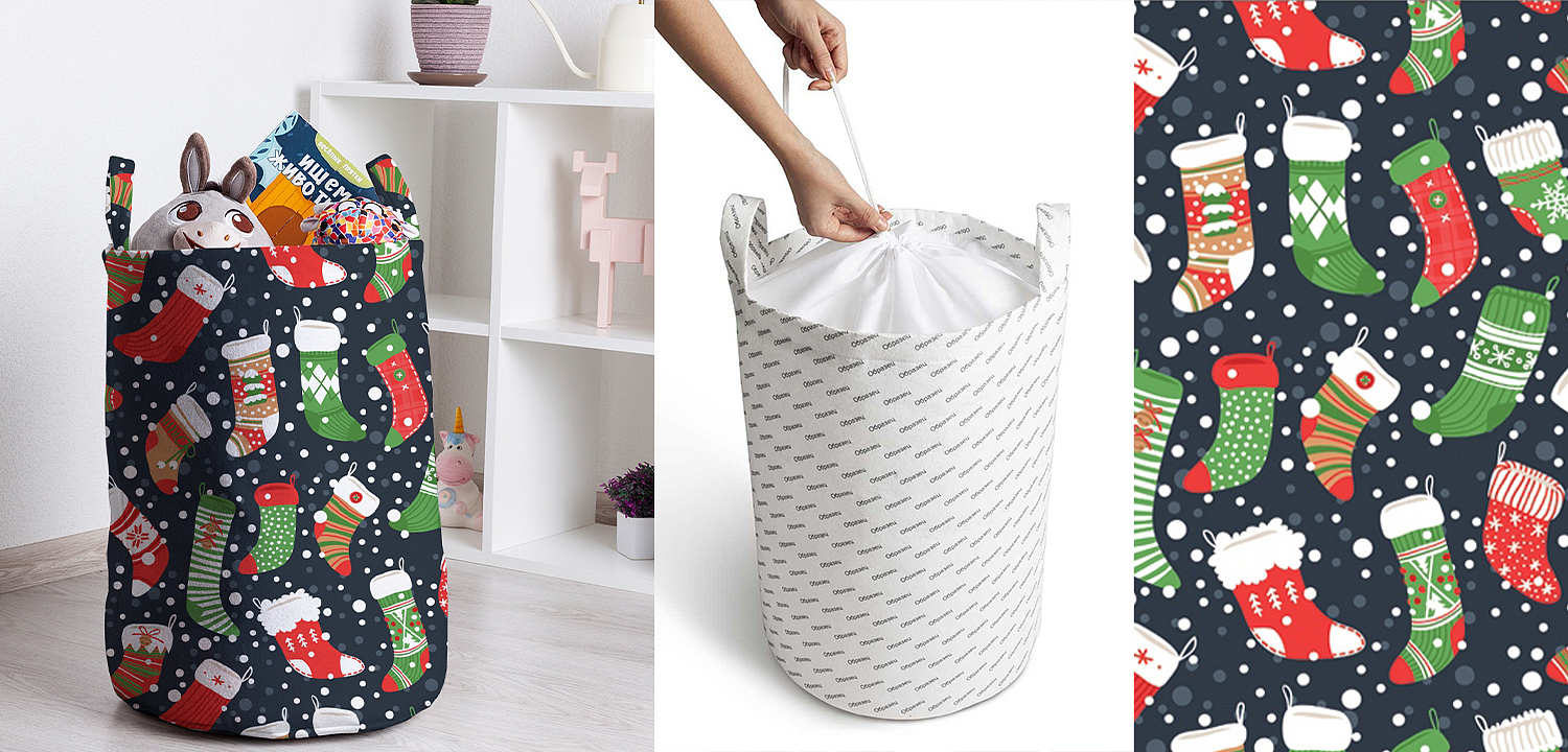 Корзина Christmas stockings Basket Корзина Christmas stockings Basket - Loft-Concept в Рязани