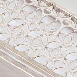 Бра прямоугольное в серебрянном цвете с ажурной решеткой Feiss варинант исполнения - 4 | Loft Concept в Рязани